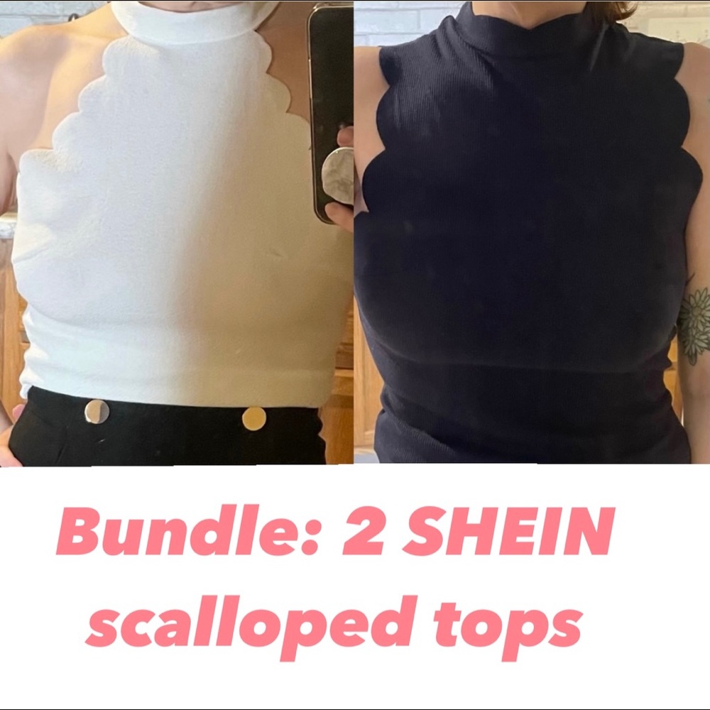 ❌SOLD❌ 3/$15🚨 2 SHEIN Halter Tops - Picture 1 of 15